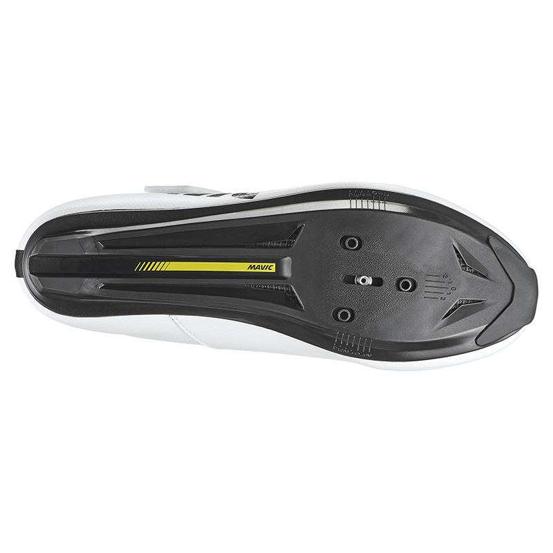 Chaussure Route Mavic Aksium Strap Blanc 38 Serrage Velcro Fixation 3 Points Compatible Look-Shimano (Paire) – Image 3