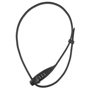Antivol Velo Cable à Combinaison - Code Abus Combiflex Travel-Guard L 76 Cm Noir