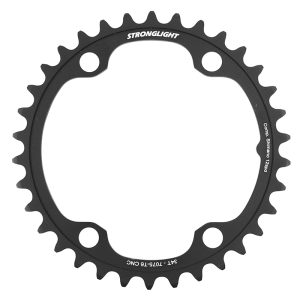 Plateau Route 4Bra D.110 Pour Shimano Ultegra R8100 - 105 R7100 Stronglight 36Dts Interieur Noir Alu 12V. Pour Exterieur 46-50-52Dts