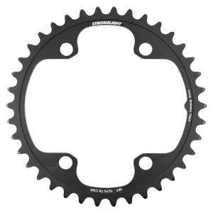 Plateau Route 4Bra D.110 Pour Shimano Ultegra R8100 - 105 R7100 Stronglight 38Dts Interieur Noir Alu 12V. Pour Exterieur 52Dts