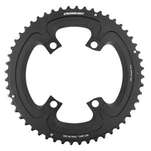 Plateau Route 4Bra D.110 Pour Shimano Ultegra R8100 Stronglight 52Dts Exterieur Noir Alu 12V. Pour Interieur 38Dts Livre Avec Kit Intravis