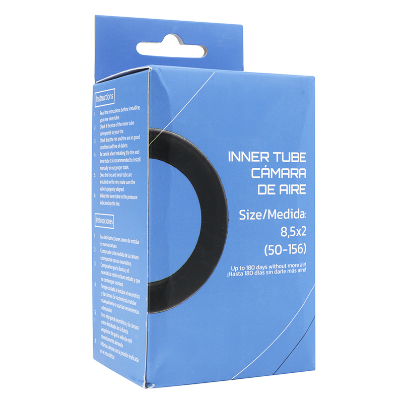 Chambre À Air Trottinette 8.5 X 2.00 Valve Standard Coudee 90° (90° Exterieur)