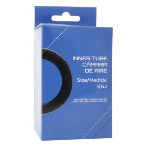 Chambre À Air Trottinette  10 X 2.00 Valve Standard Coudee 90°(90° Exterieur)