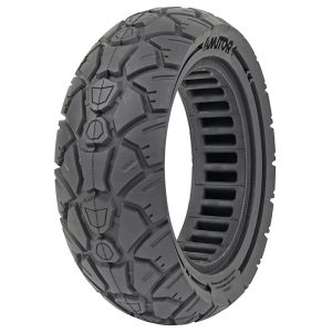 Pneu Trottinette Plein 10 X 3.00-255X80 (80-65-6) Noir -Largeur Interieure 46 Mm